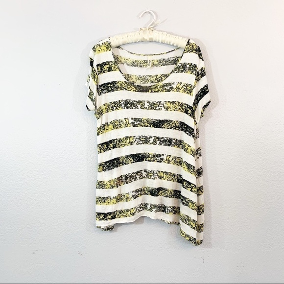 Pieces By Kensie Striped Geometric Print Tunic - Picture 1 of 4